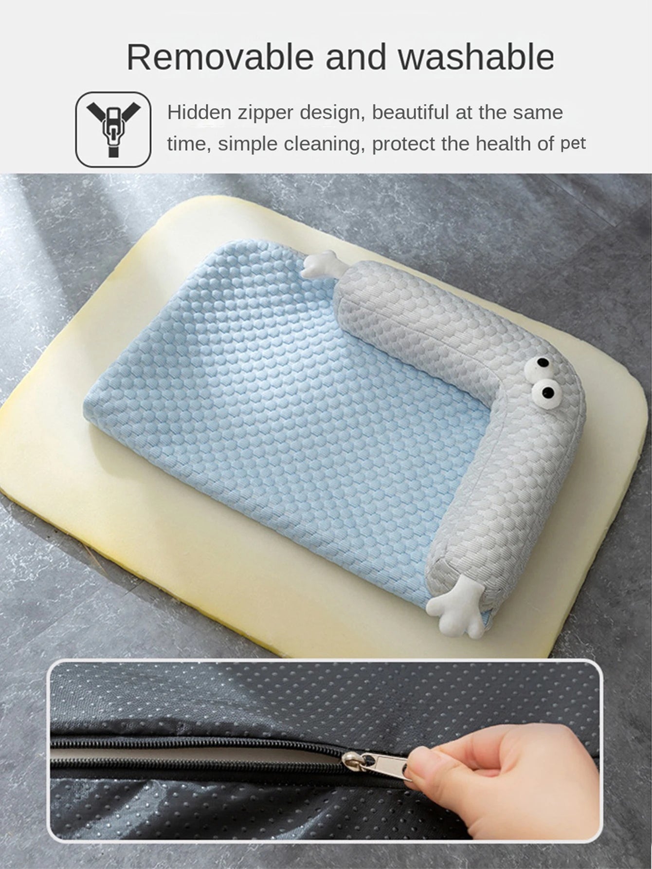 Summer Cooling Mat Sleeping Pad Pet Bed Mats Breathable and Absorbent Suitable for Small and Medium-Sized Cats and Dogs