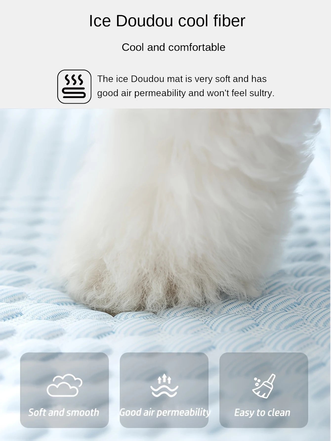 Summer Cooling Mat Sleeping Pad Pet Bed Mats Breathable and Absorbent Suitable for Small and Medium-Sized Cats and Dogs