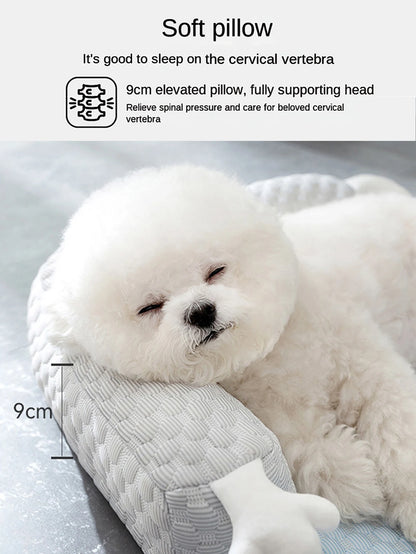 Summer Cooling Mat Sleeping Pad Pet Bed Mats Breathable and Absorbent Suitable for Small and Medium-Sized Cats and Dogs